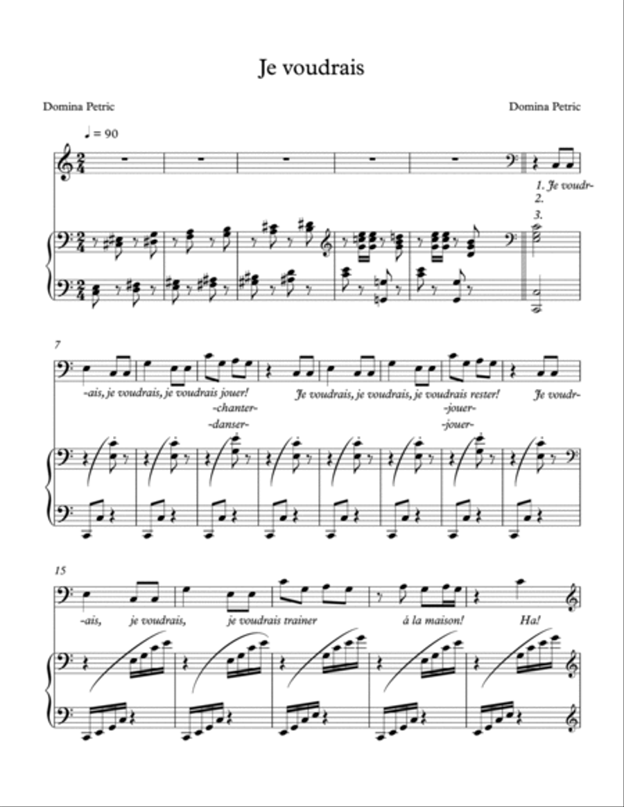 Je voudrais Voice scores gallery preview page 2