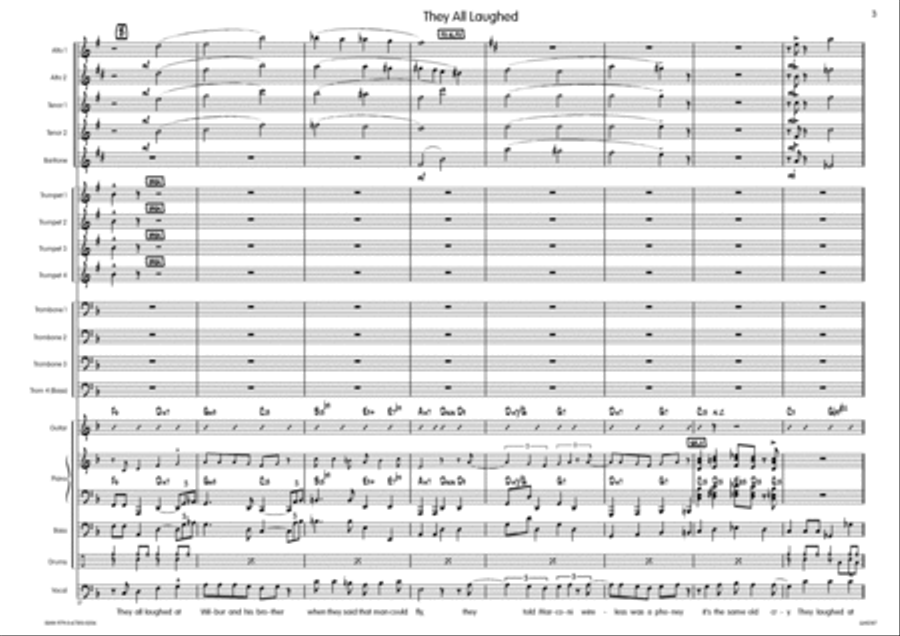 They All Laughed Big Band scores gallery preview page 4