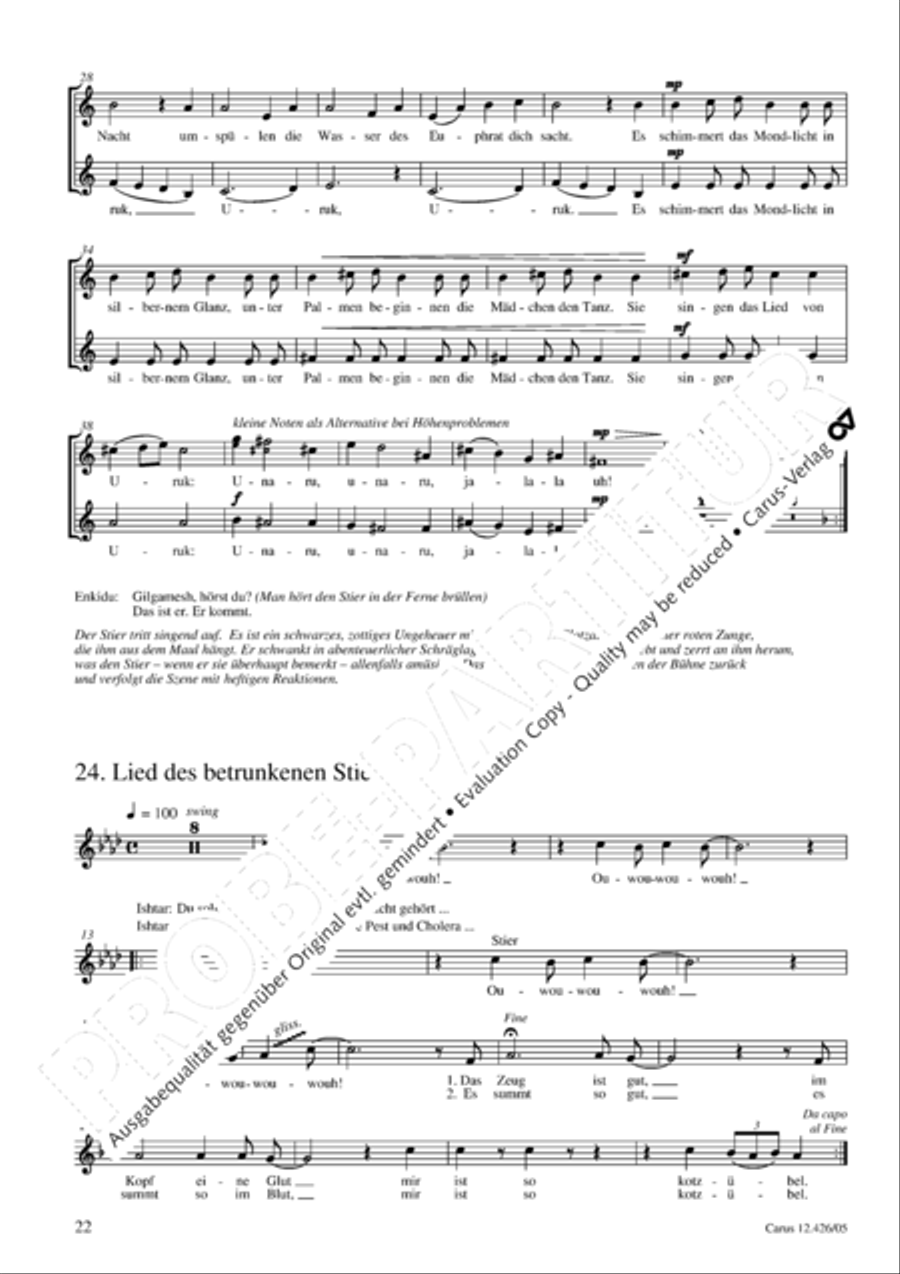 Gilgamesh - Konig von Uruk 3-Part scores gallery preview page 23
