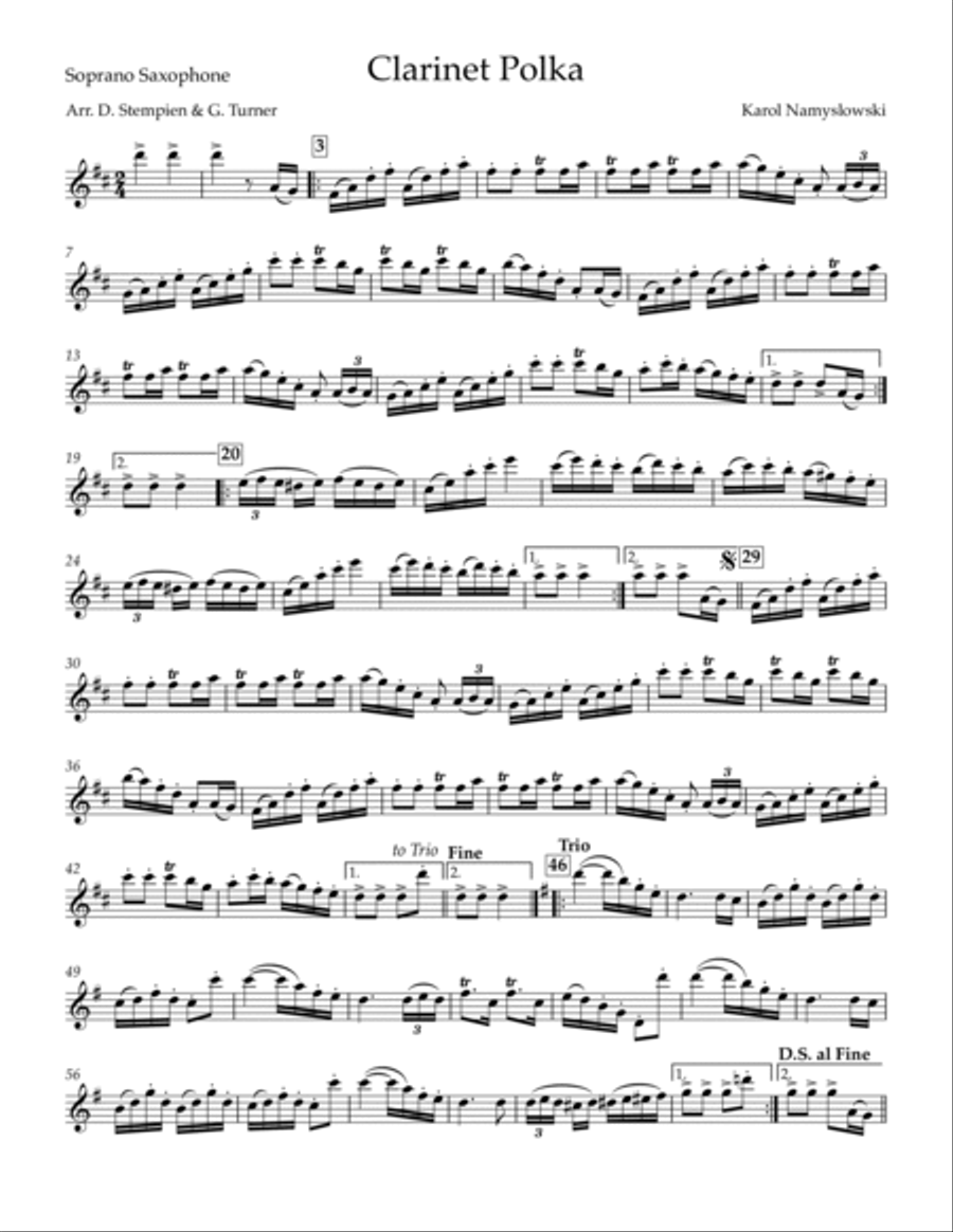Clarinet Polka Clarinet scores gallery preview page 3