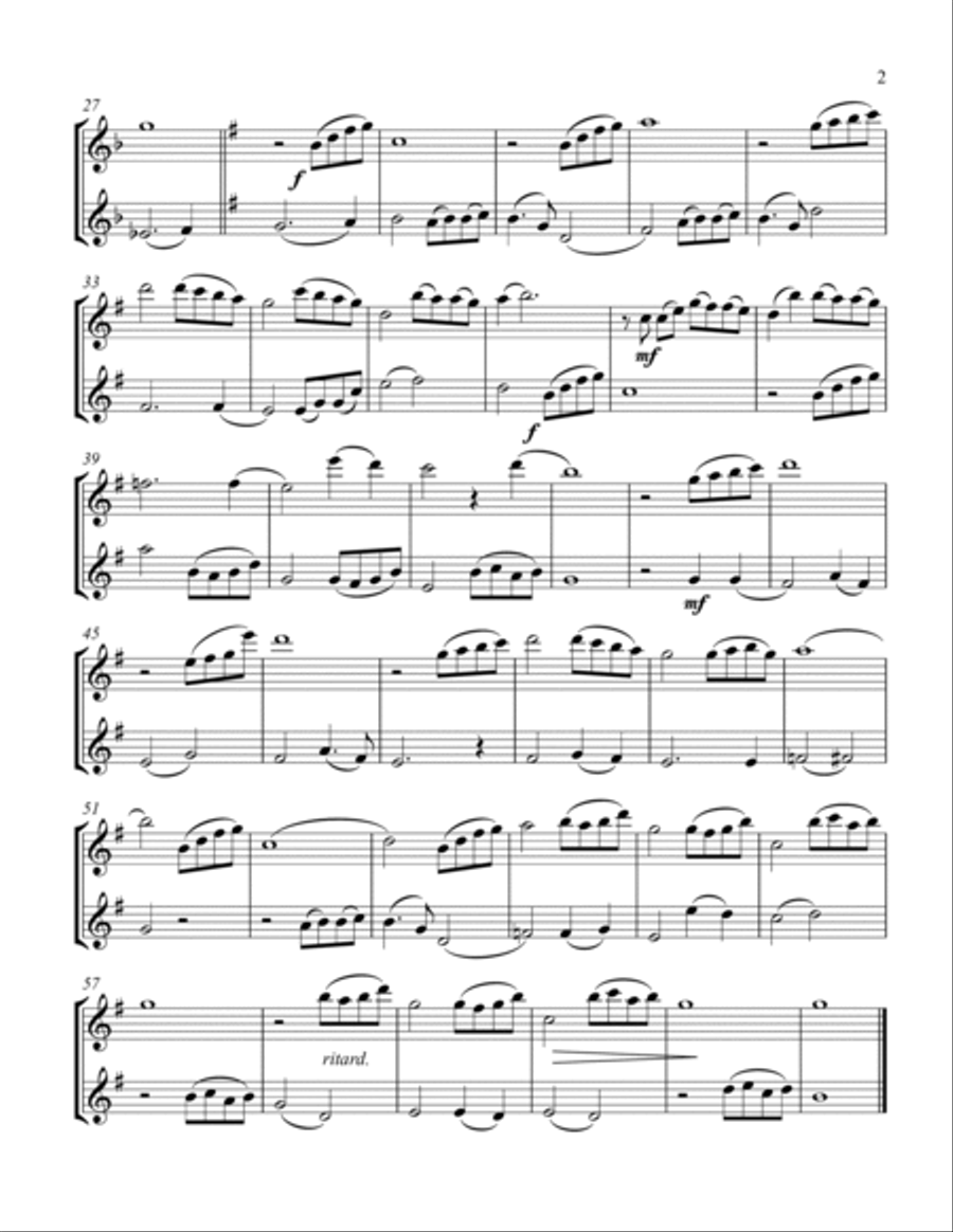 Beauty And The Beast Woodwind Duet scores gallery preview page 3