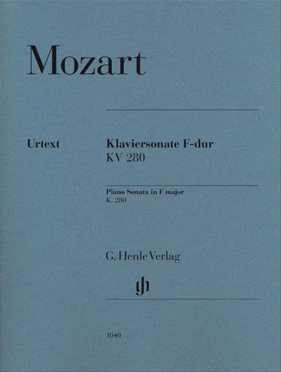 Piano Sonata in F Major K280 (189e) Piano Solo scores gallery preview page 1