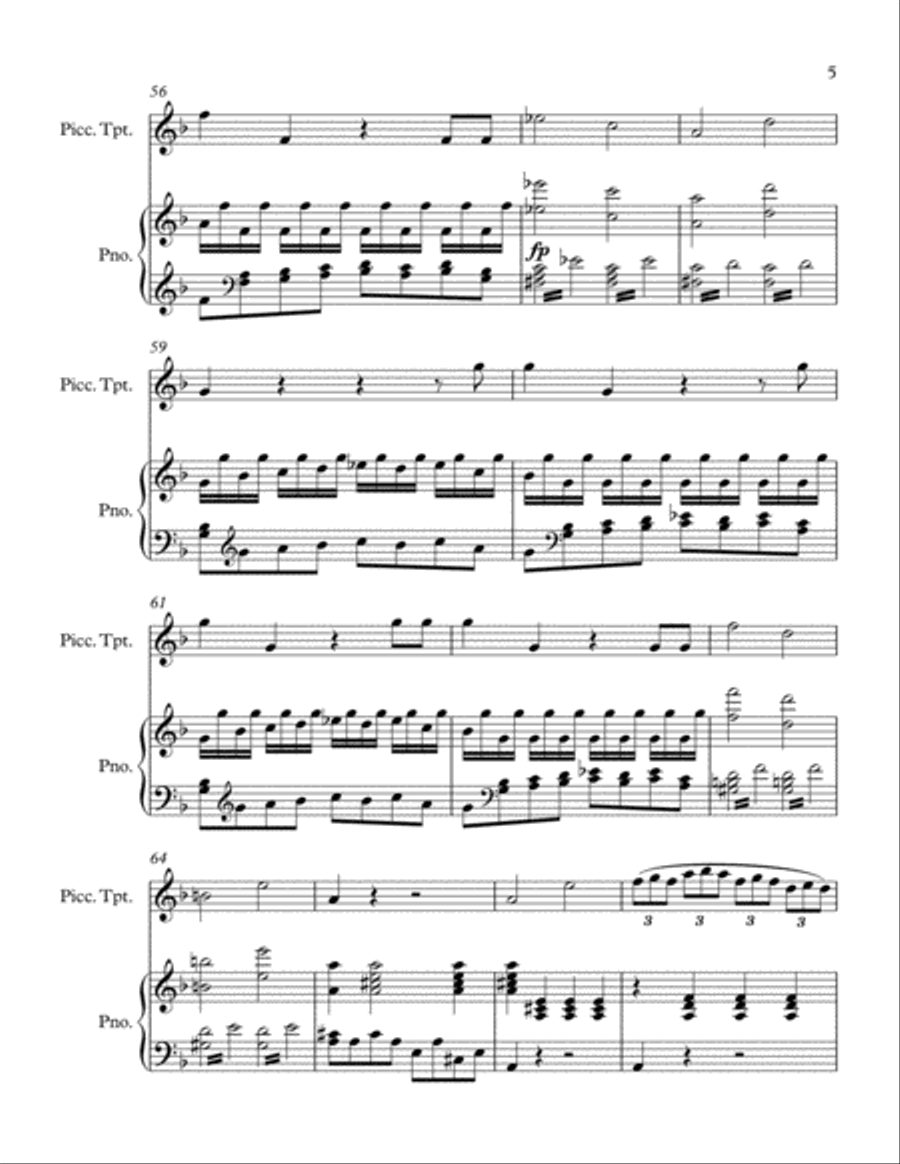 Queen of the Night Queen of the Night Piccolo Trumpet scores gallery preview page 5