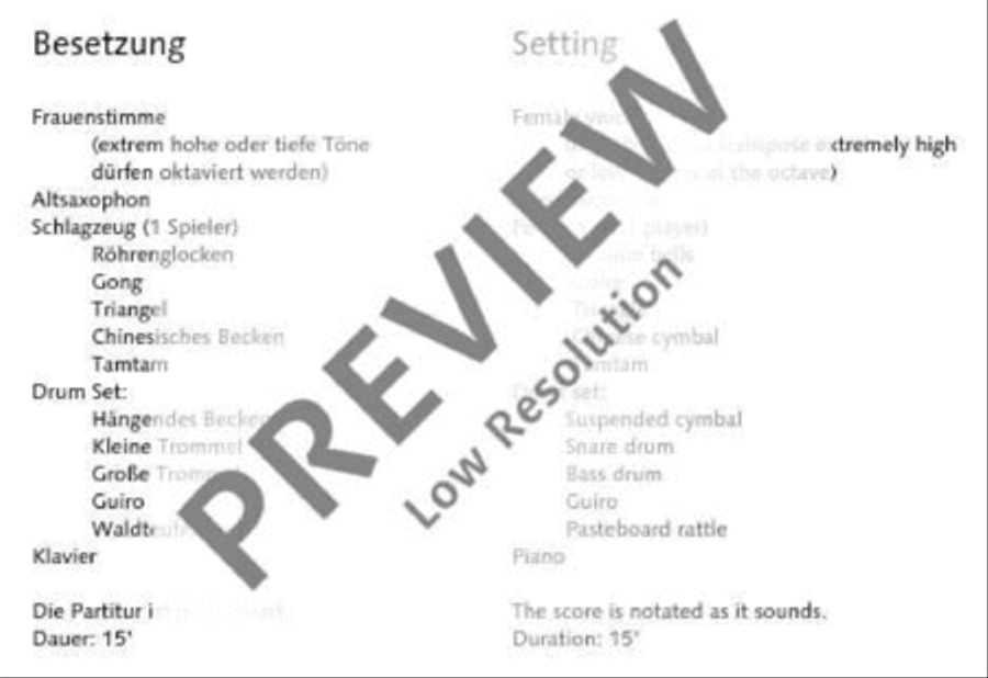 Ultima speranza Alto Saxophone scores gallery preview page 6