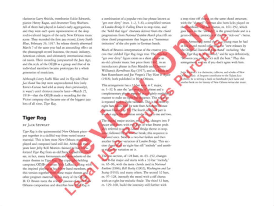 Tiger Rag (Hold That Tiger) Jazz Ensemble scores gallery preview page 6