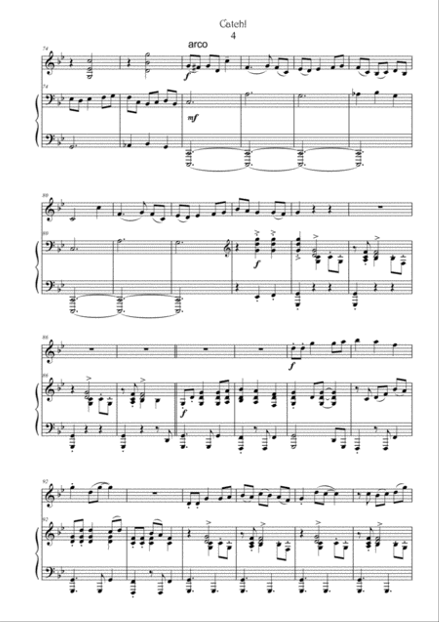 Catch! for violin and piano