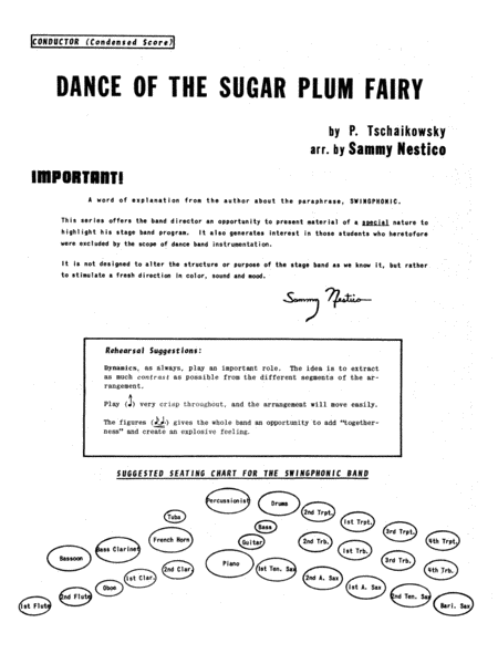 Dance Of The Sugar Plum Fairy - Full Score