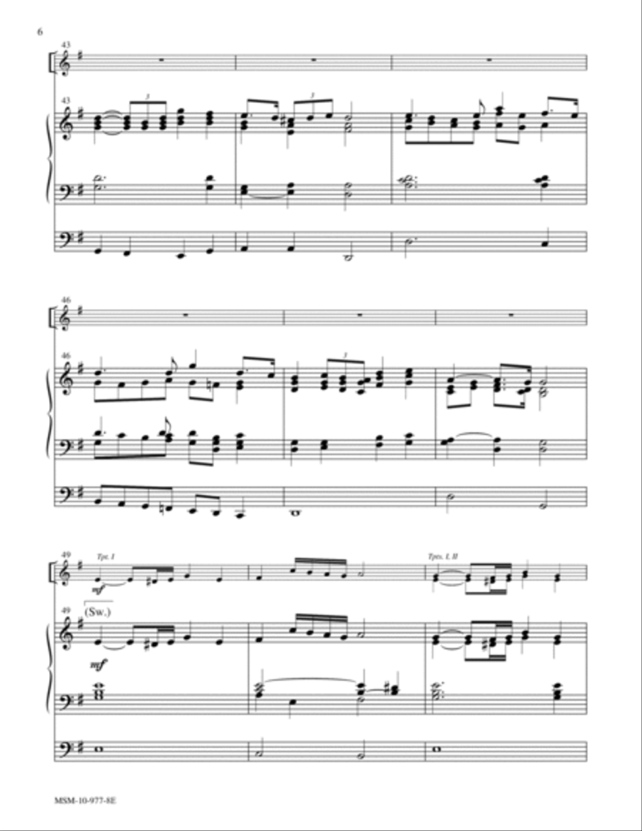 Processional in G Trumpet Trio scores gallery preview page 6