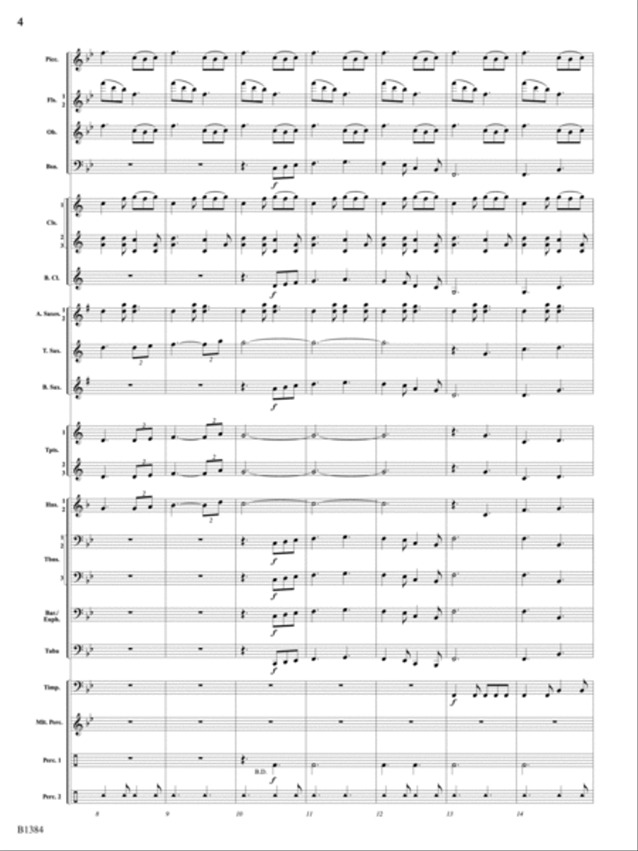 Summer Resounding!: Score Concert Band scores gallery preview page 4