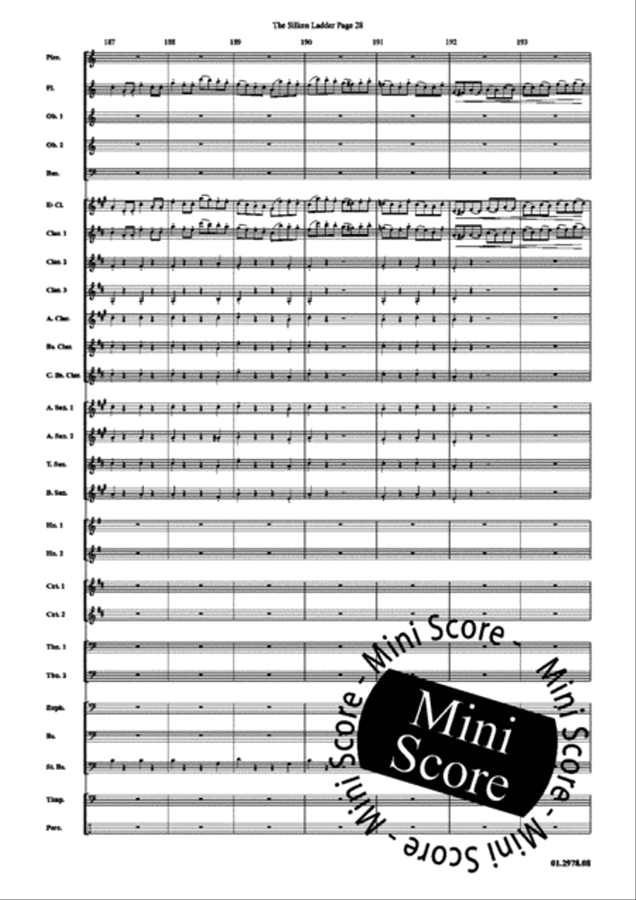 The Silken Ladder Concert Band scores gallery preview page 32