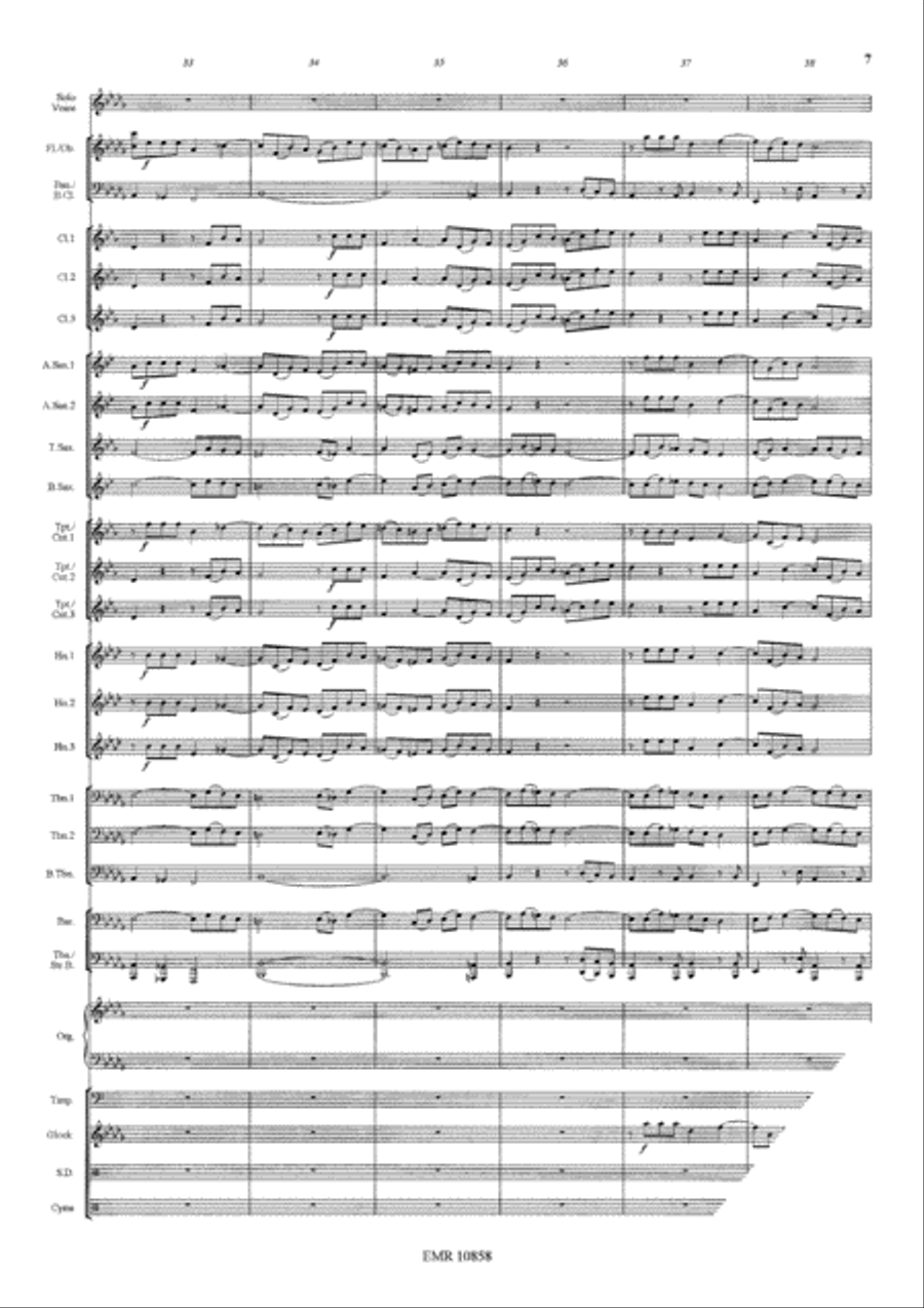 Ein'feste Burg ist (A Mighty Fortress) (Solo Voice) Concert Band scores gallery preview page 7