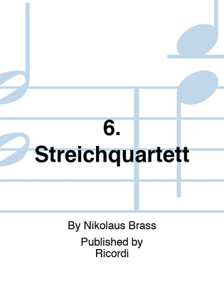 Book cover for 6. Streichquartett