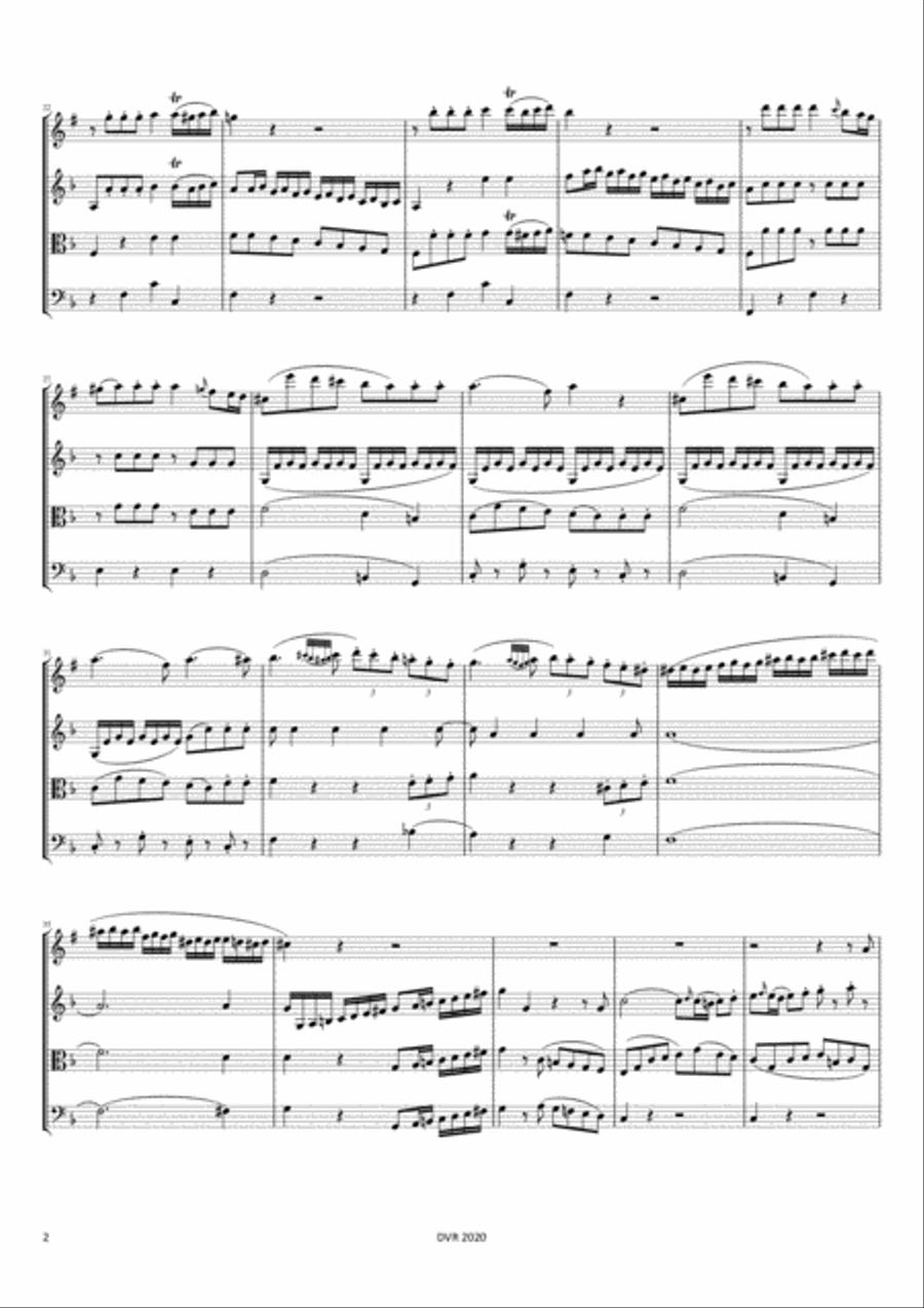 Mozart - Clarinet Quartet Kv370 with String Trio (from Oboe Quartet) Small Ensemble scores gallery preview page 4