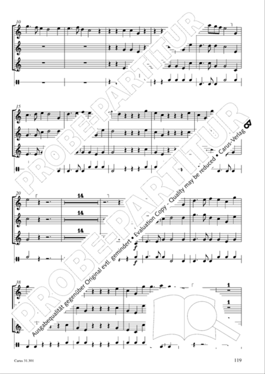 Bach for Brass 1: Cantatas I Voice scores gallery preview page 128