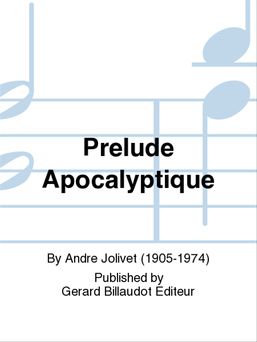 Prelude Apocalyptique Prelude Apocalyptique School and Community scores gallery preview page 1