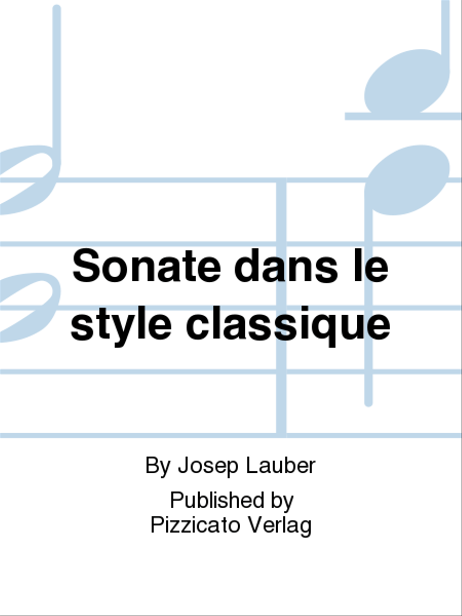 Sonate dans le style classique