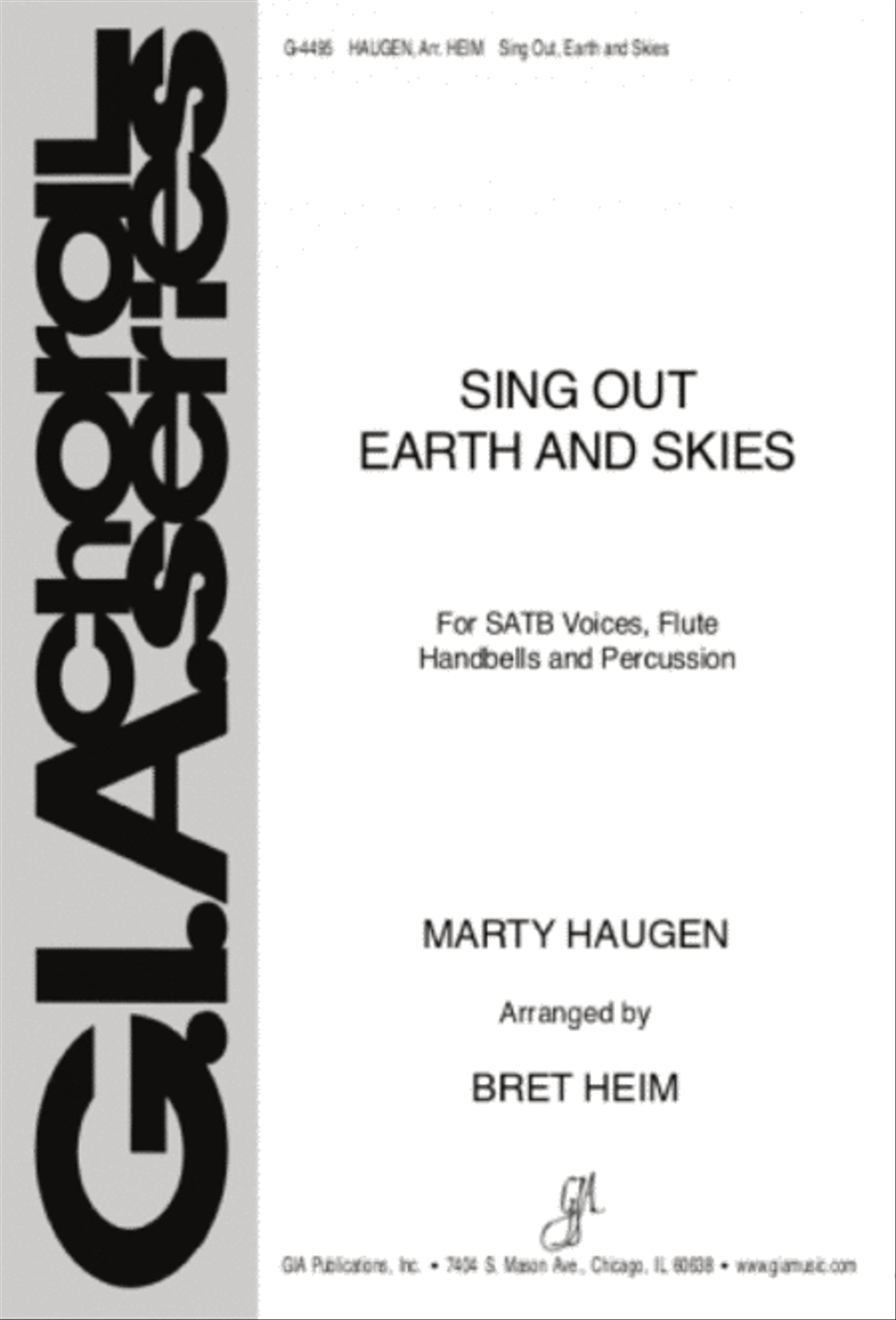 Sing Out, Earth and Skies - Instrument edition Flute scores gallery preview page 1
