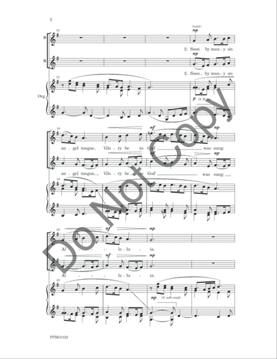 Shepherds, Keeping Watch By Night SSA scores gallery preview page 5