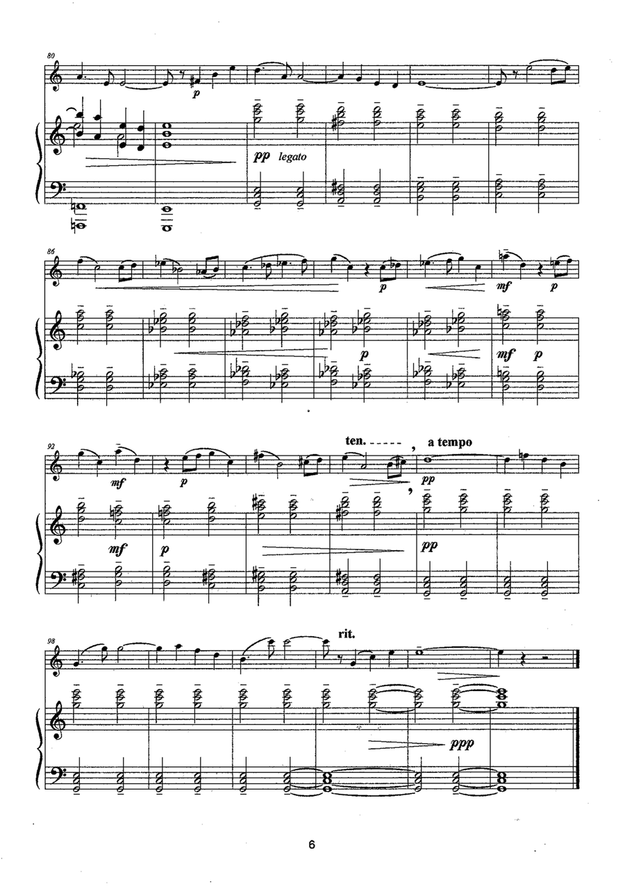 Sonatina for Oboe and Piano Piano scores gallery preview page 6