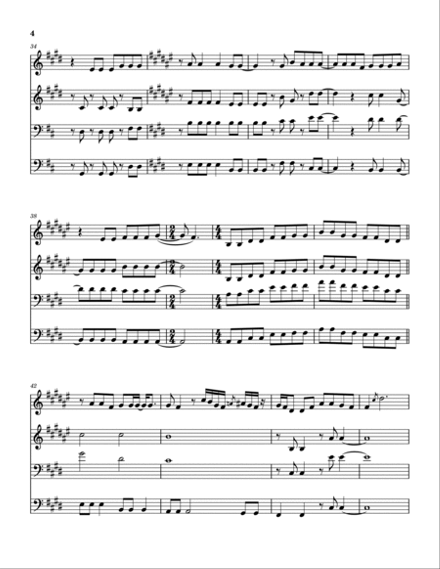 Camarillo Brillo Brass Quartet scores gallery preview page 5