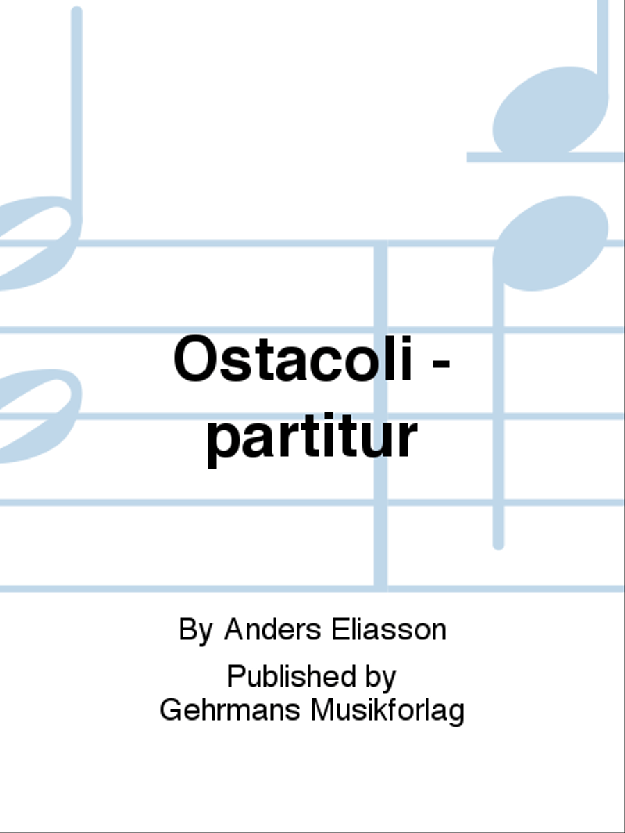 Ostacoli - partitur