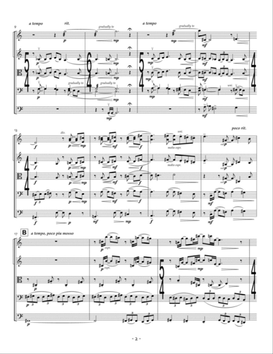Three Darkened Landscapes - Score Only Chamber Music scores gallery preview page 3