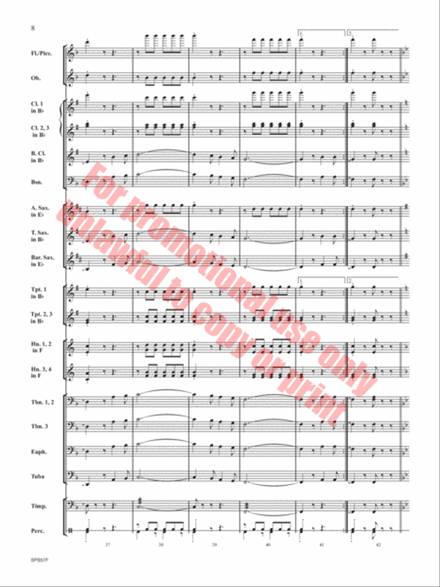 Them Basses Concert Band scores gallery preview page 9