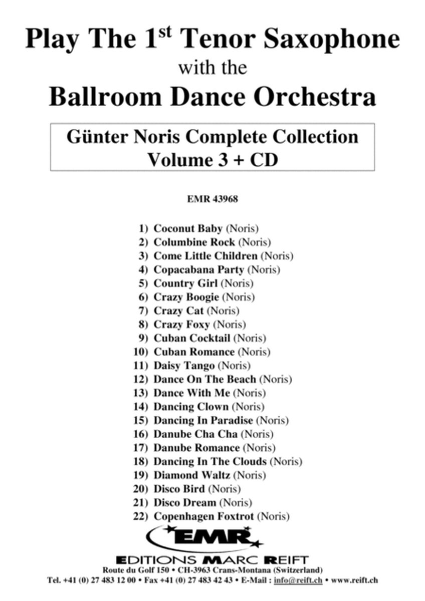 Play The 1st Tenor Sax With The Ballroom Dance Orchestra Vol. 3 image number null