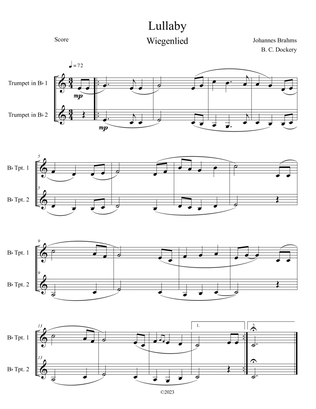 Brahms's Lullaby (Trumpet Duet)