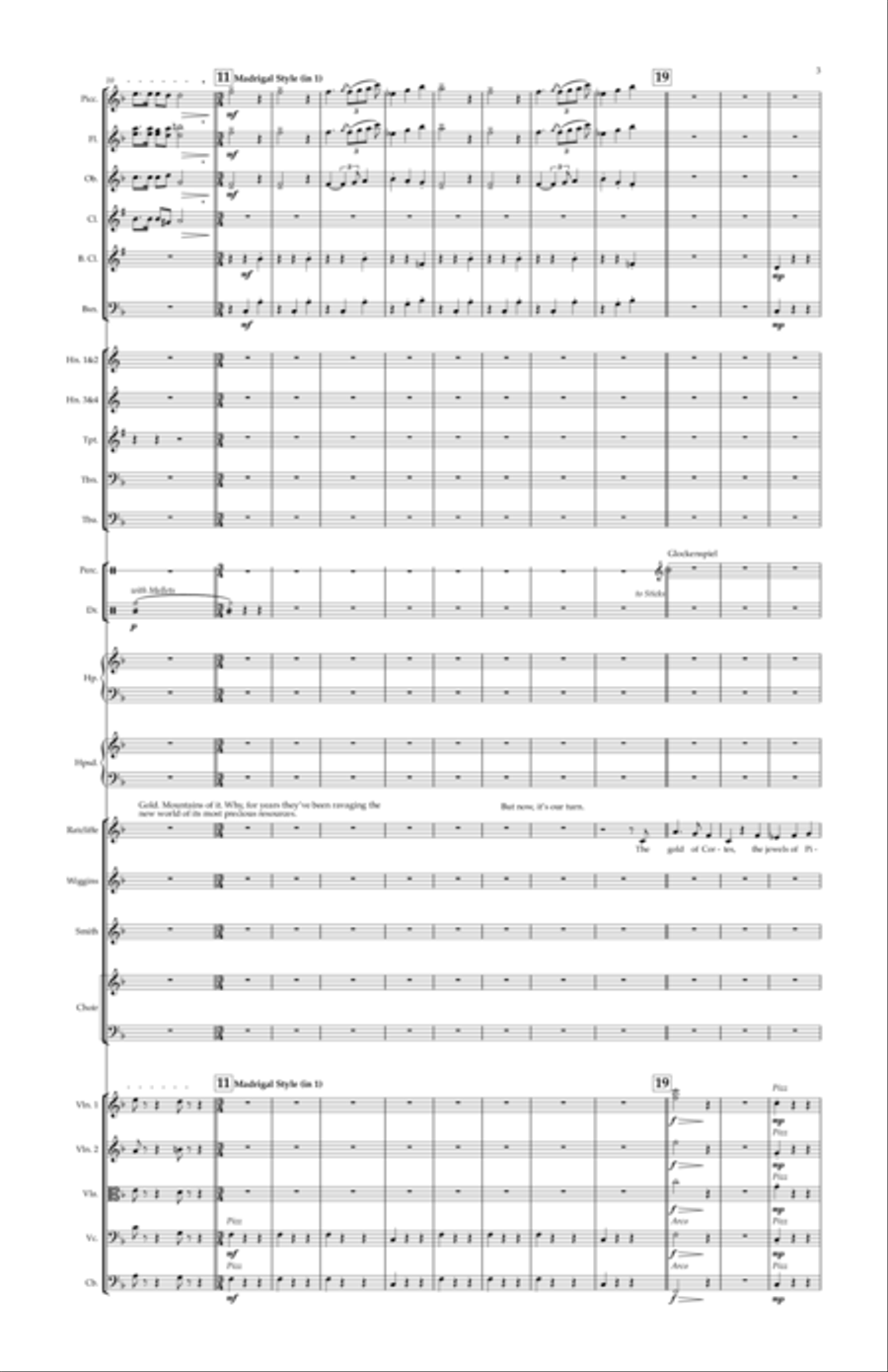 Mine, Mine, Mine Full Orchestra scores gallery preview page 4