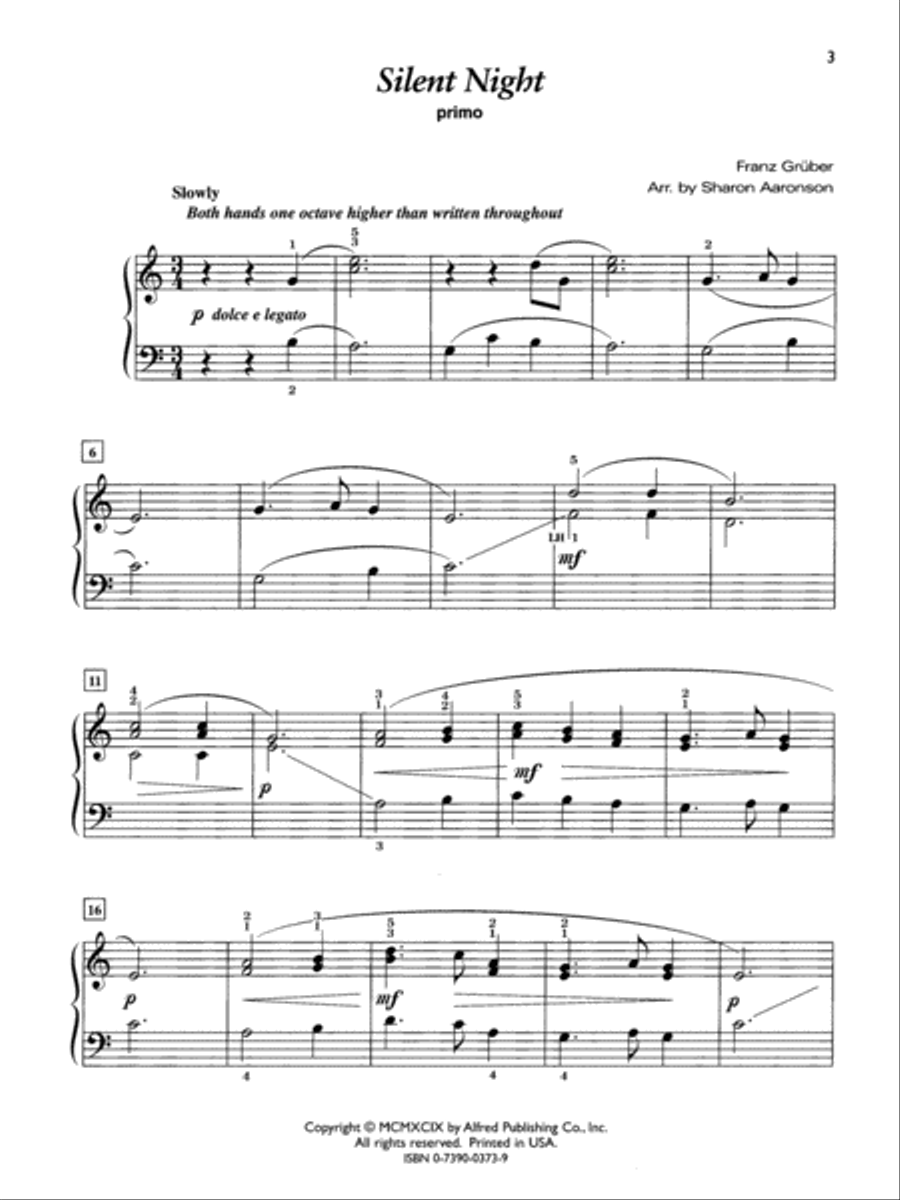Silent Night Silent Night Small Ensemble scores gallery preview page 3
