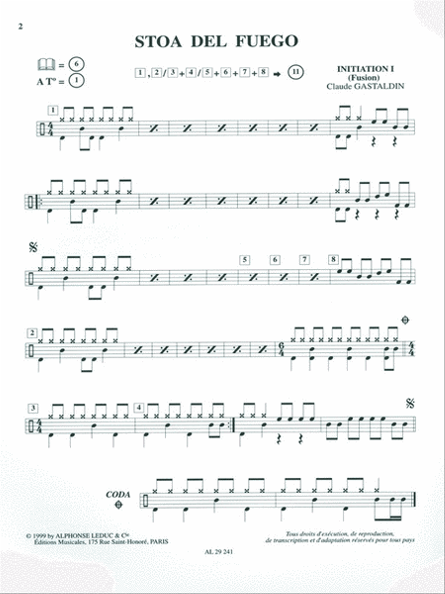 Stage Session Debutant A Fin De Premier Cycle (livre) (avec Cd : Al2924 Percussion scores gallery preview page 2