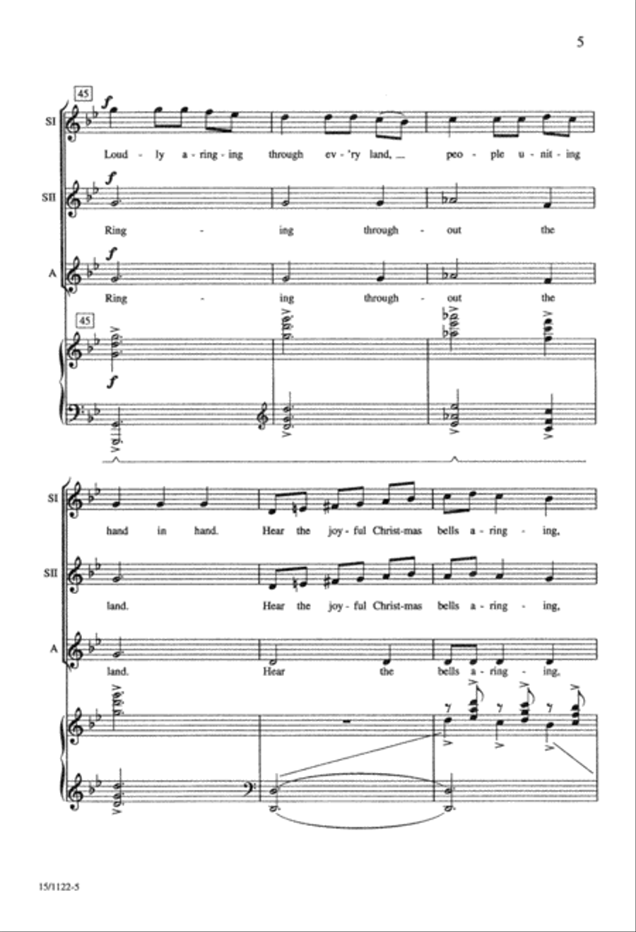 Ukrainian Bell Carol SSA scores gallery preview page 5