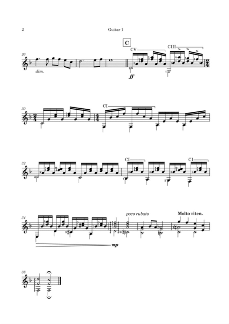 Cinema Paradiso Guitar scores gallery preview page 5