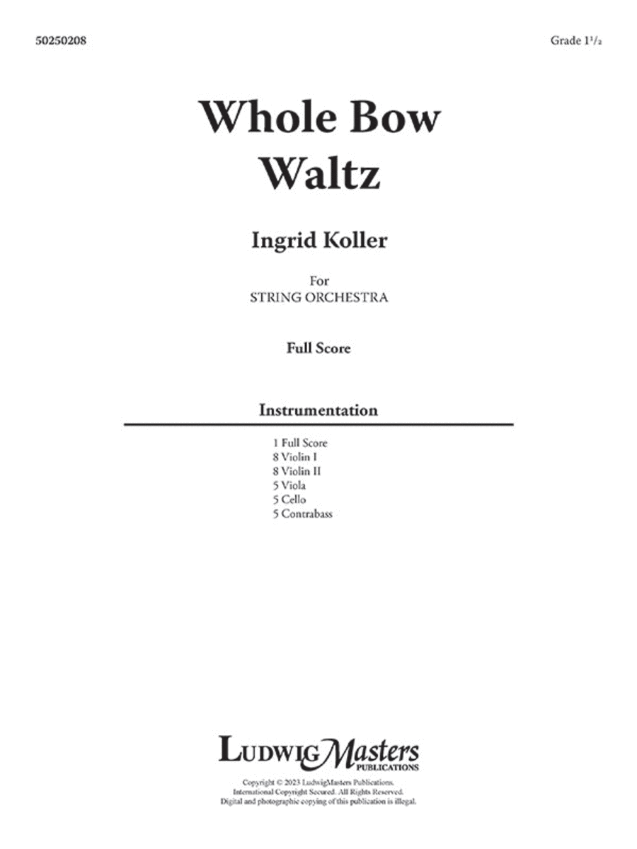 Whole Bow Waltz String Orchestra scores gallery preview page 1