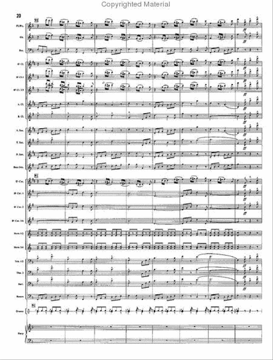 Semper Fidelis Concert Band scores gallery preview page 13