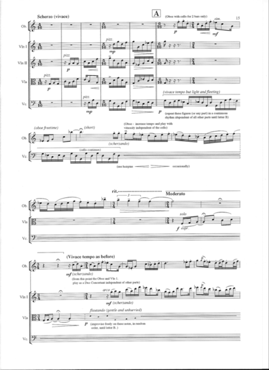 Fantasy Quintet Oboe scores gallery preview page 5