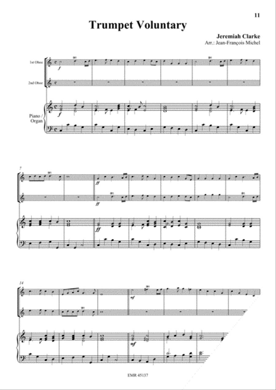 Halleluja (Handel) / Ave Maria (Bach-Gounod) / Trumpet Voluntary (Clarke) Organ scores gallery preview page 5