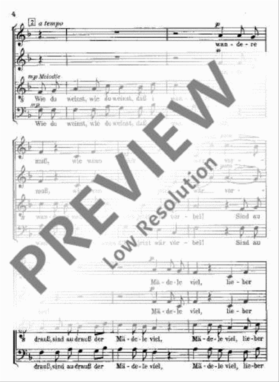 Muss i denn Muss i denn 4-Part scores gallery preview page 5