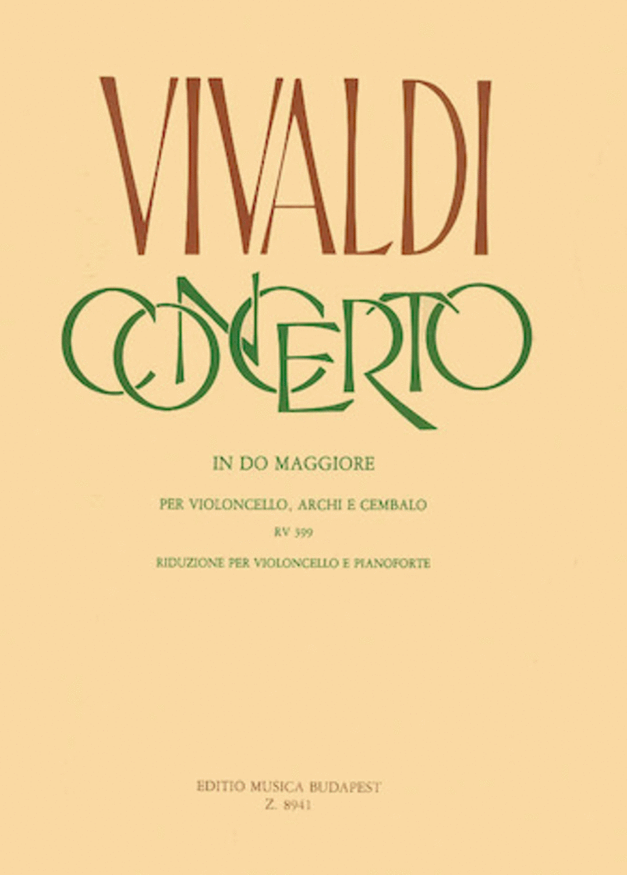 Concerto in C for Violoncello, Strings and Cembalo, RV 399