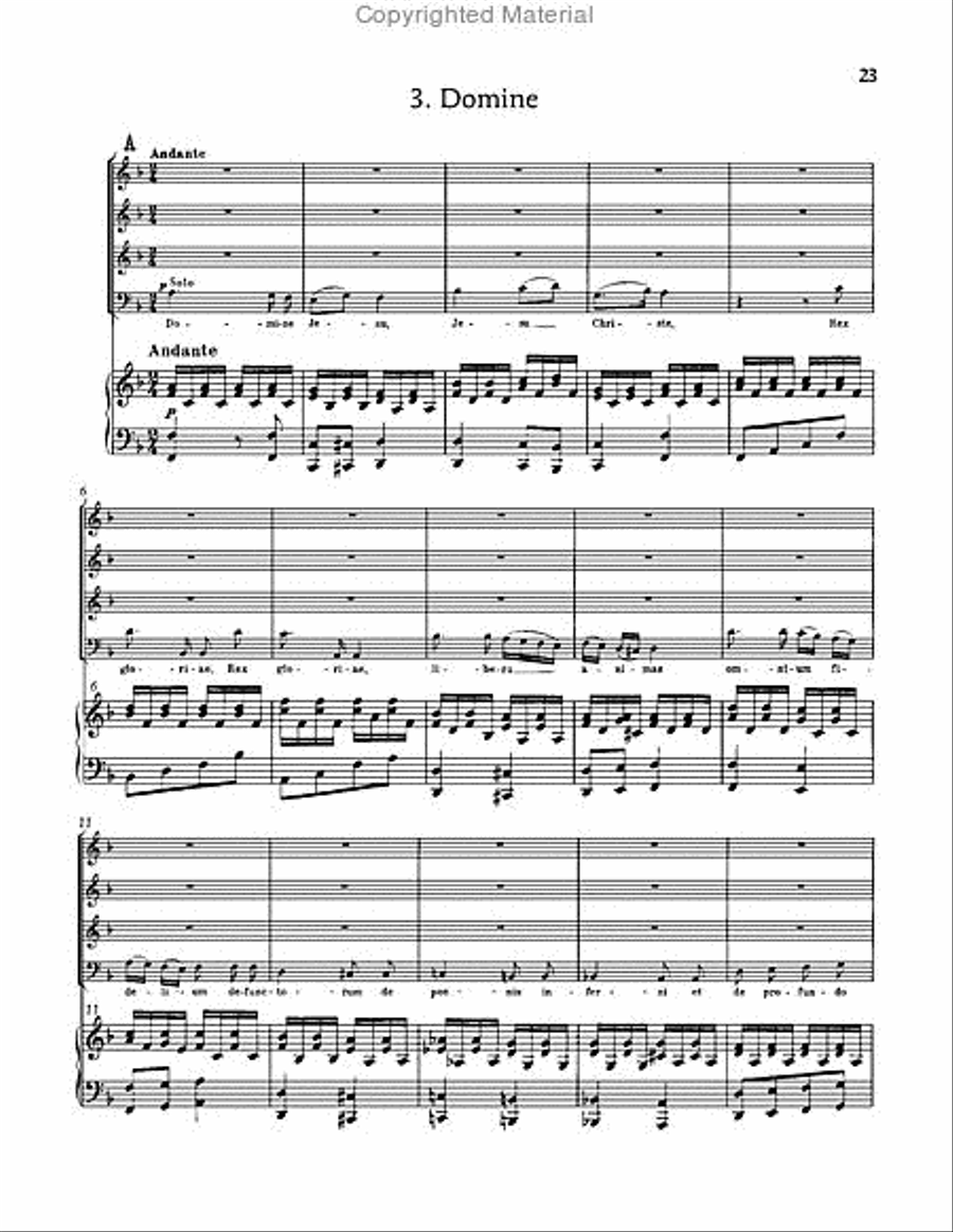 Requiem in D minor, WAB 39 Choir scores gallery preview page 23
