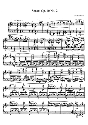 Book cover for Beethoven Sonata No. 6 Op. 10 No. 2 in F Major