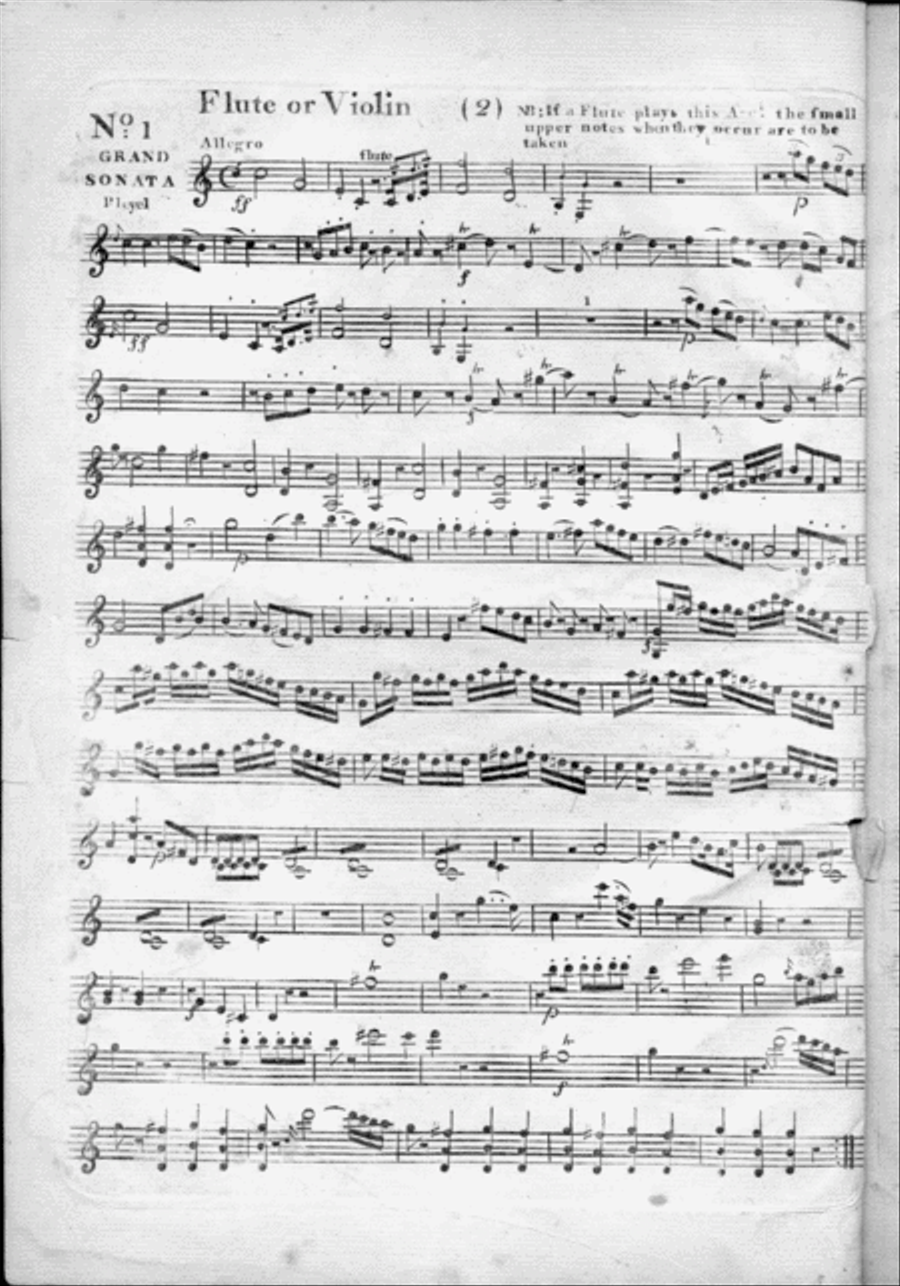 Grand Sonatas Nos. 1, 2, and 3 Flute scores gallery preview page 2