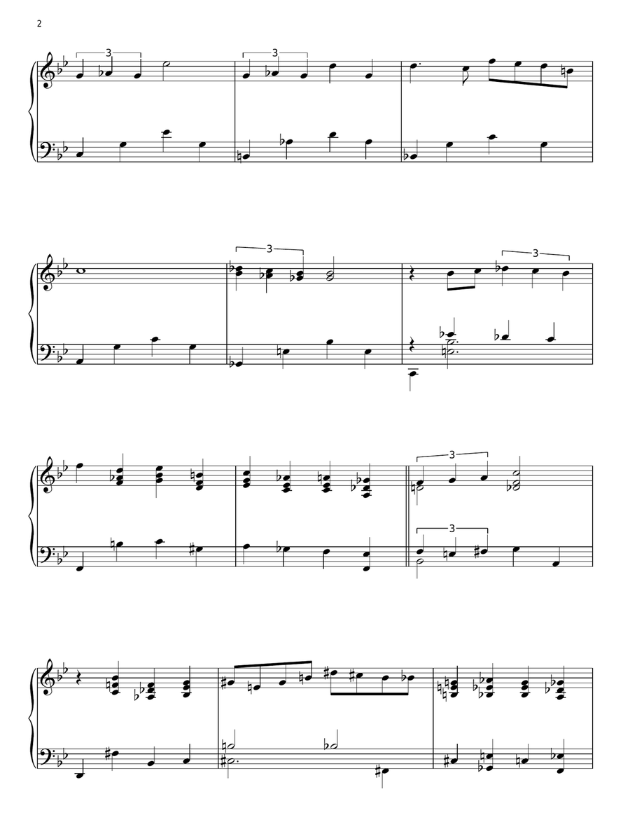 Out Of Nowhere Piano Solo scores gallery preview page 2