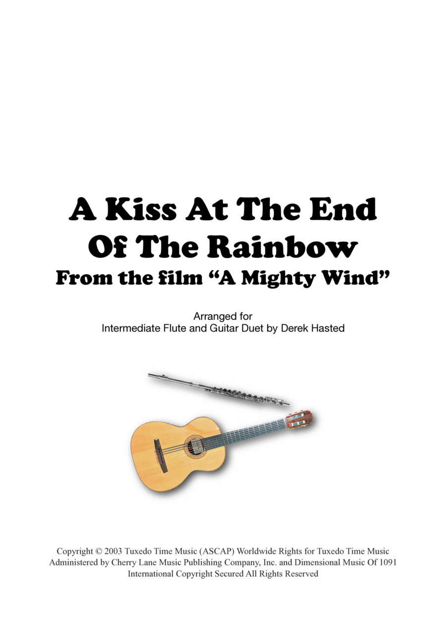 A Kiss At The End Of The Rainbow Flute scores gallery preview page 1
