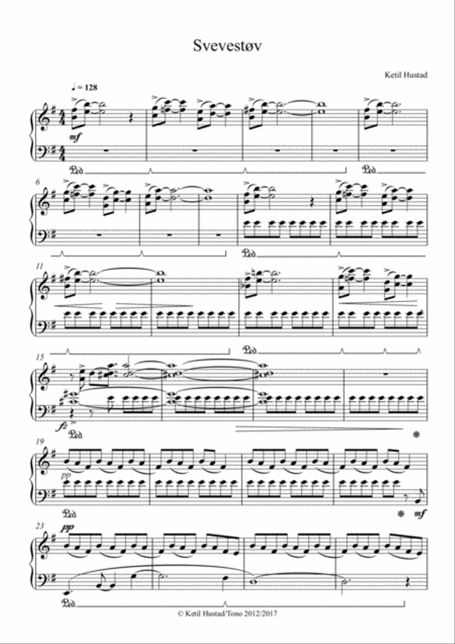 Svevestøv Piano Solo scores gallery preview page 2