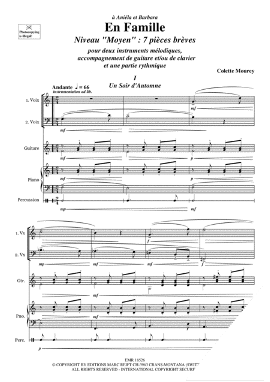 En Famille Piano scores gallery preview page 4