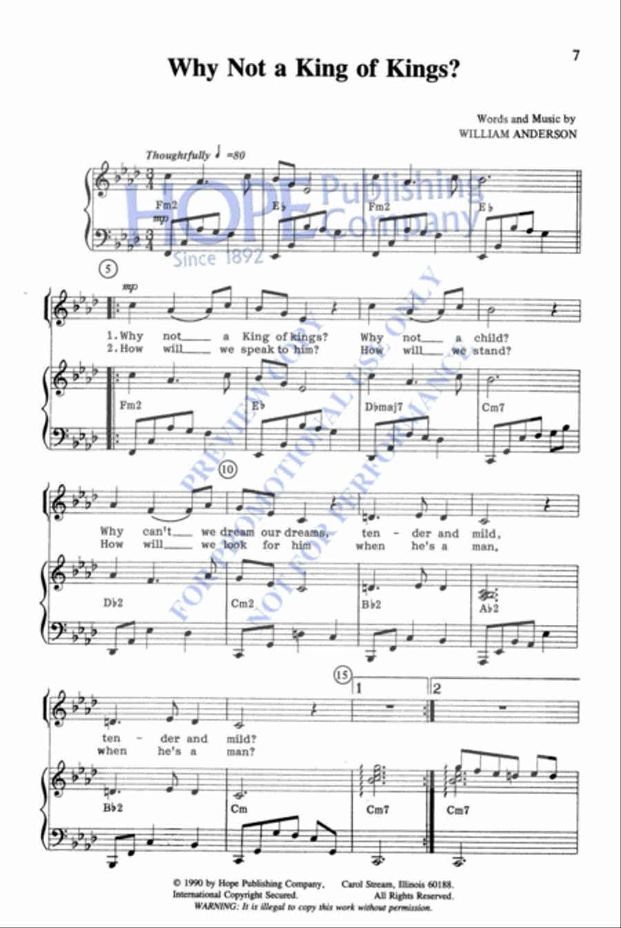 Stable Fit for a King Unison Choir scores gallery preview page 9