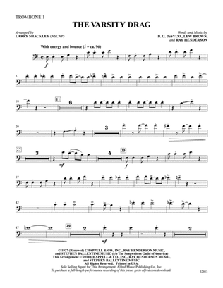 The Varsity Drag (from the musical Good News): 1st Trombone