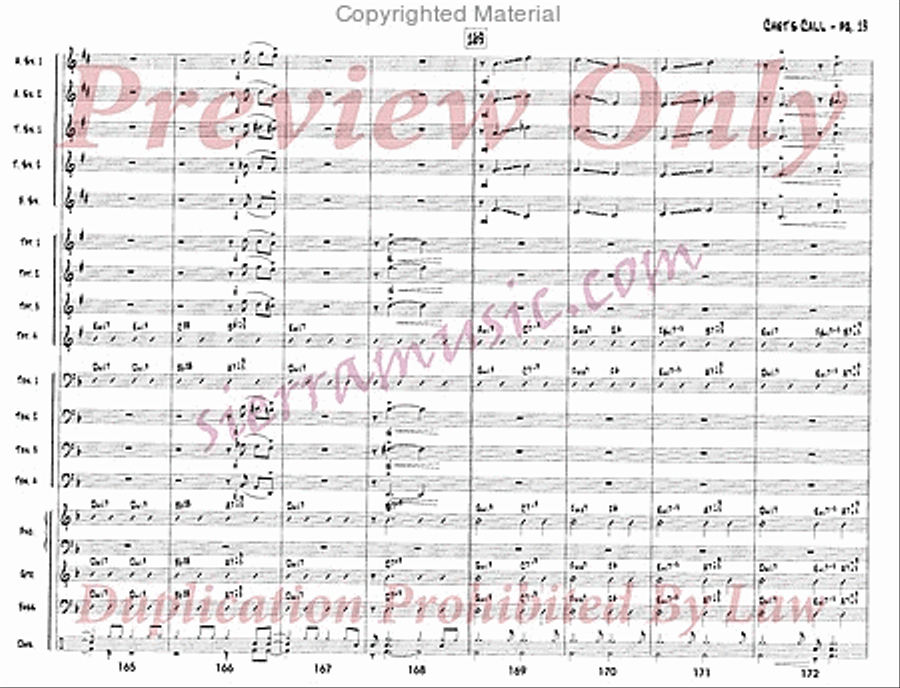 Chet's Call Big Band scores gallery preview page 20
